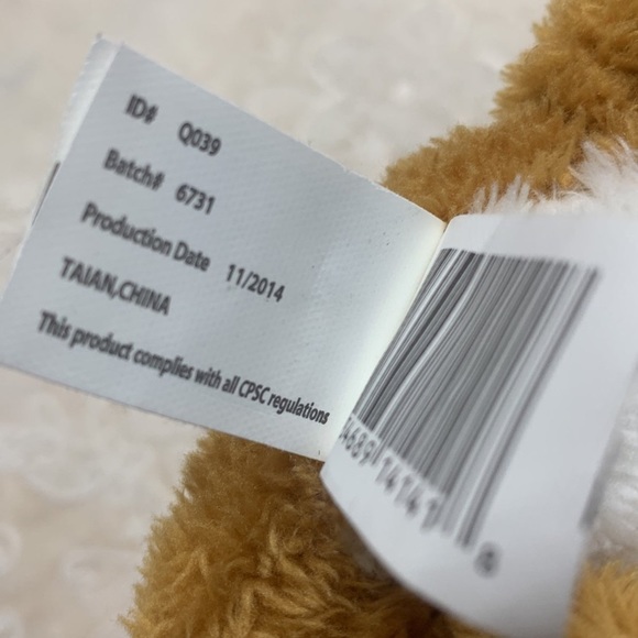 Kellytoy fox plush stuffed animal 7" from 2014 glitter gold eyes - Picture 8 of 11